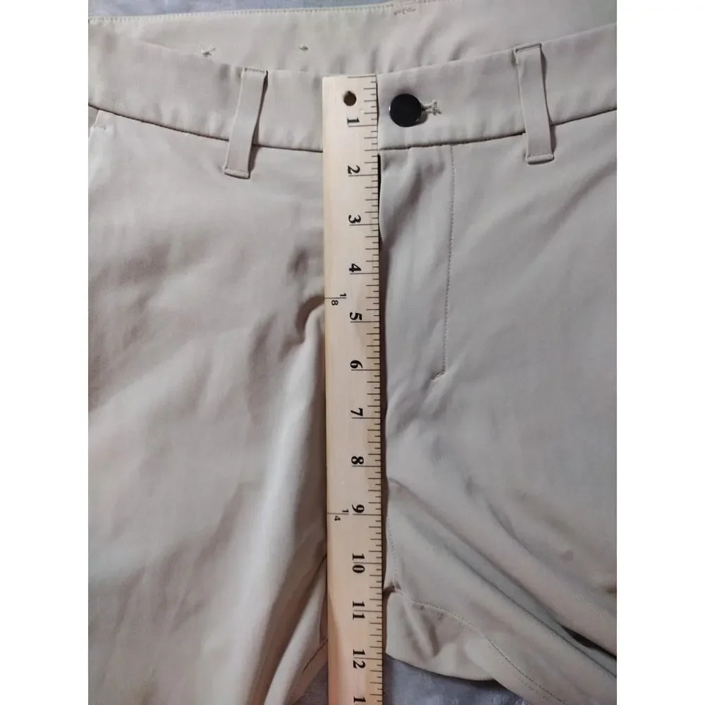 Lululemon Slim Commission Pants Mens 31x31 Khaki Warpstreme Preppy Golf Athletic